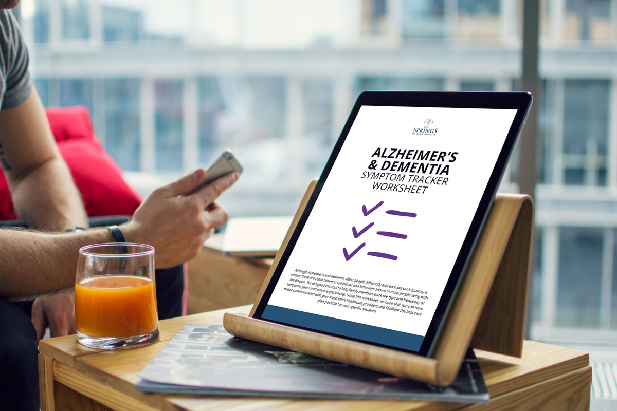 Alzheimer’s and Dementia Symptoms Tracker Worksheet