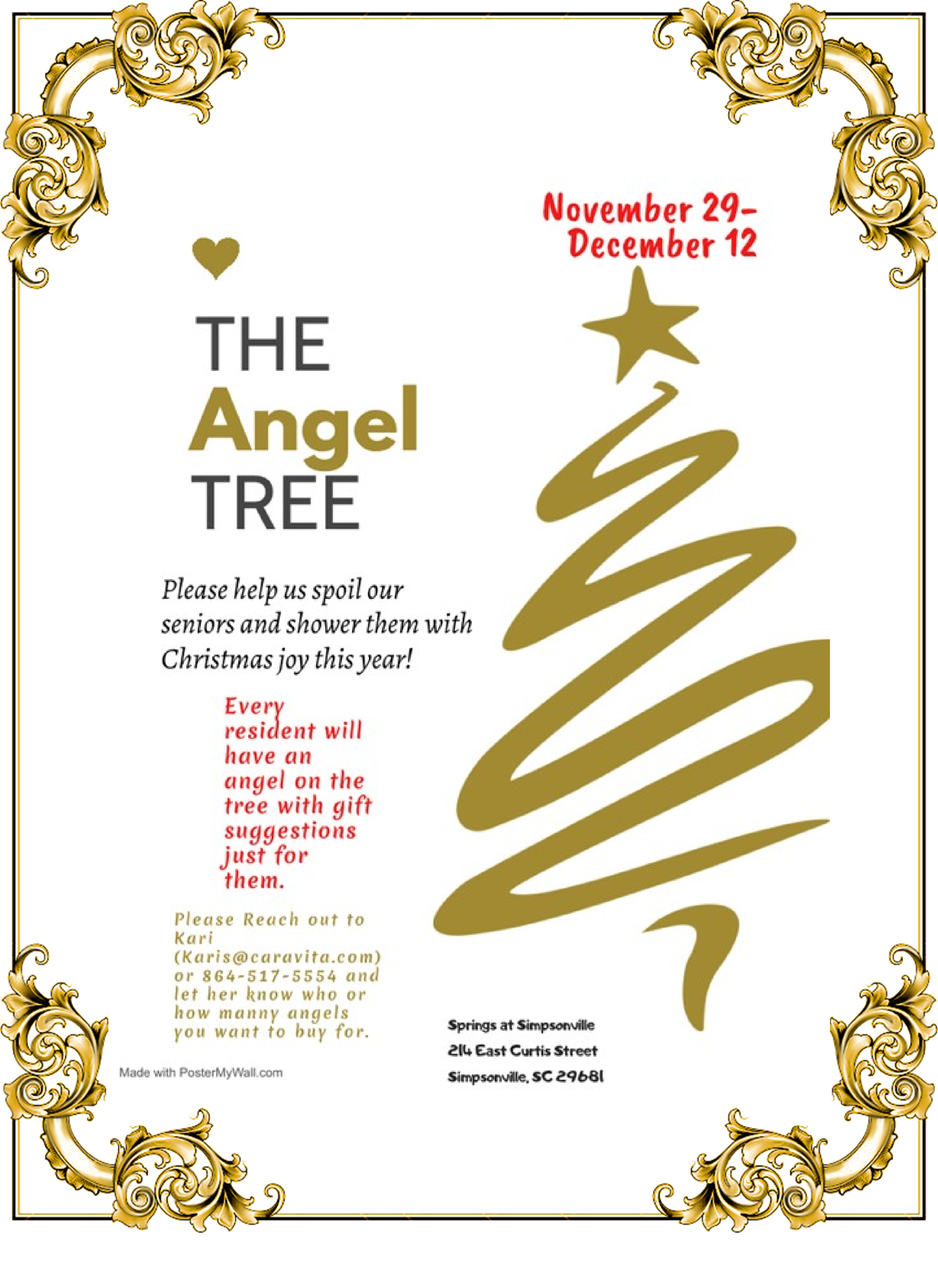 Elder Care Simpsonville SC – The Springs Angel Tree